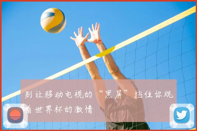 别让移动电视的“黑屏”挡住你观看世界杯的激情