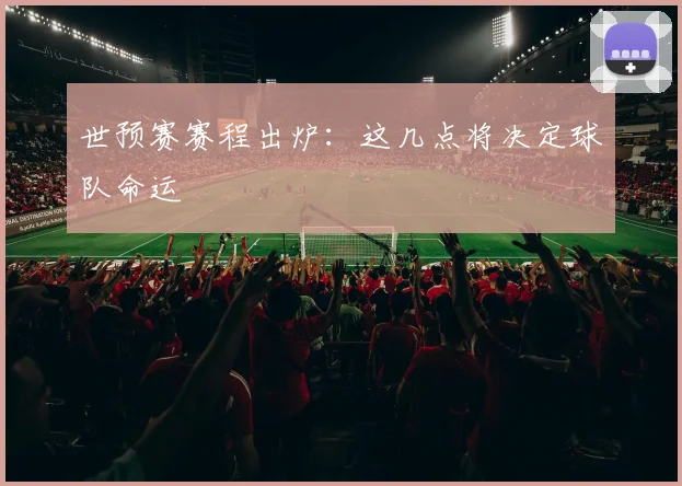 世预赛赛程出炉：这几点将决定球队命运
